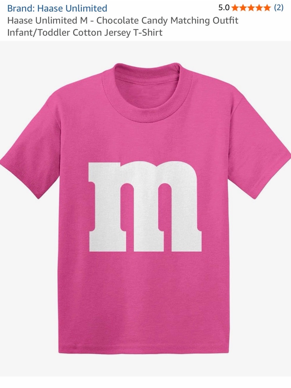 Gildan Pink Short Sleeve M&M Tee